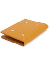 Stitched Bi-Fold Leather Card Wallet Mustard - MAISON MARGIELA - BALAAN 4