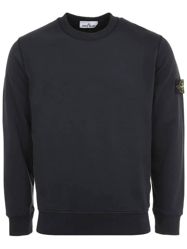 6100044 Organic Cotton Fleece Sweatshirt Navy - STONE ISLAND - BALAAN 2