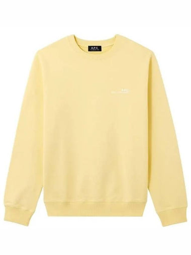 Men's Item Logo Sweatshirt Yellow - A.P.C. - BALAAN 1