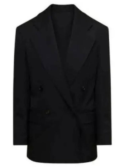 Grain De Poudre Blazer Jacket Black - BOTTEGA VENETA - BALAAN 2