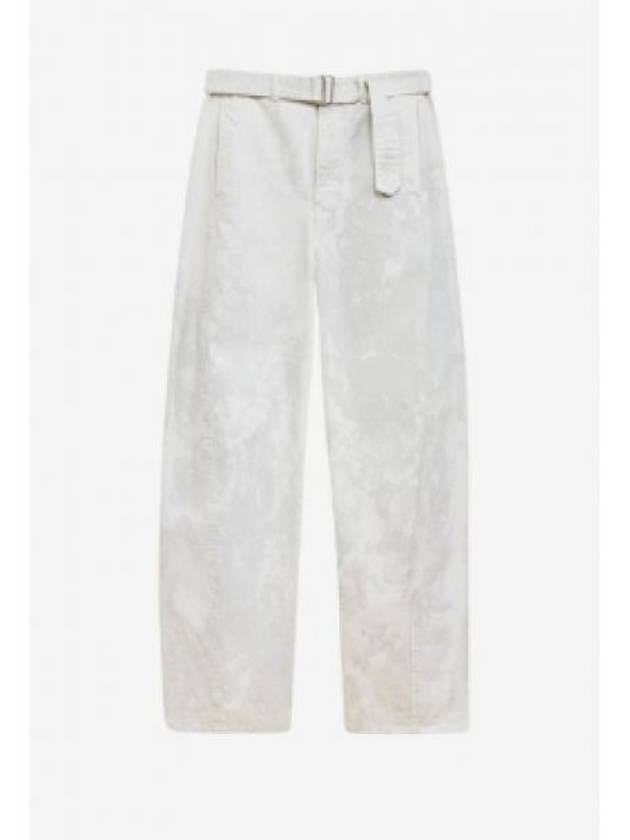 Twisted Belted Straight Pants White - LEMAIRE - BALAAN 2