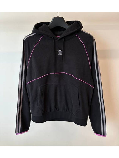 Fleece Hooded Sweatshirt HI3015 Black MENS M - ADIDAS - BALAAN 1