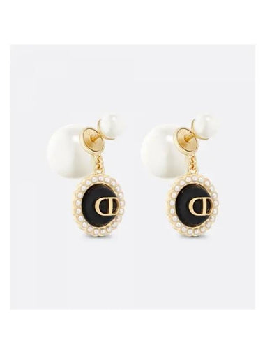 Tribales Resin Pearls Earrings Gold - DIOR - BALAAN 1