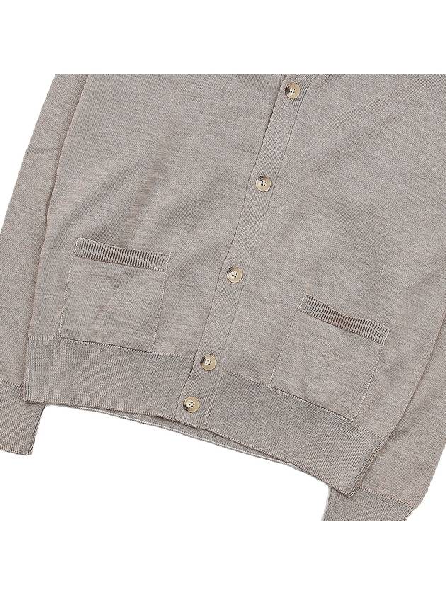 Fox Head Patch Classic Cardigan Beige Melange - MAISON KITSUNE - BALAAN 8