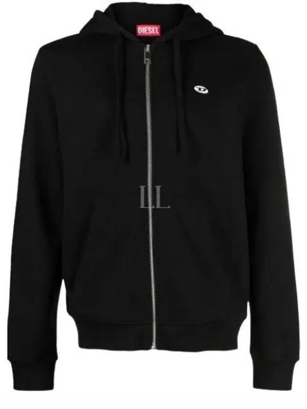 S-Ginn Doval-Pj Zip-Up Hoodie Black - DIESEL - BALAAN 2