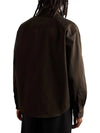 De Coeur Boxy Fit Long-Sleeved Shirt Brown - AMI - BALAAN 4