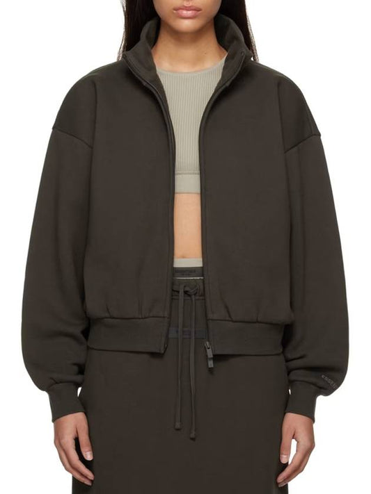 Women's Logo ZipUp Jacket Gray - FEAR OF GOD ESSENTIALS - BALAAN 1