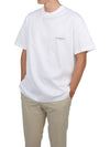 Cotton Square Label Short Sleeve T-Shirt White - WOOYOUNGMI - BALAAN 7