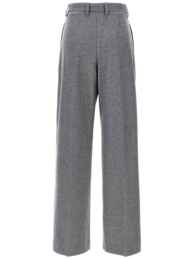 Flannel Straight Pants Grey - FABIANA FILIPPI - BALAAN 3