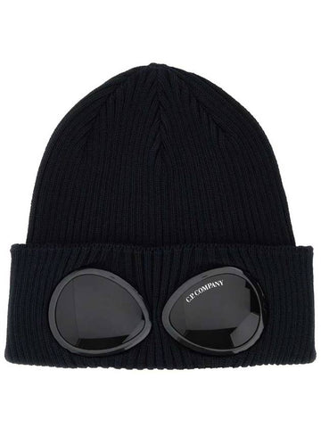 Rib Cotton Beanie Blue - CP COMPANY - BALAAN 1