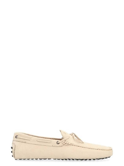 Gommino Nubuck Driving Shoes  Beige - TOD'S - BALAAN 2