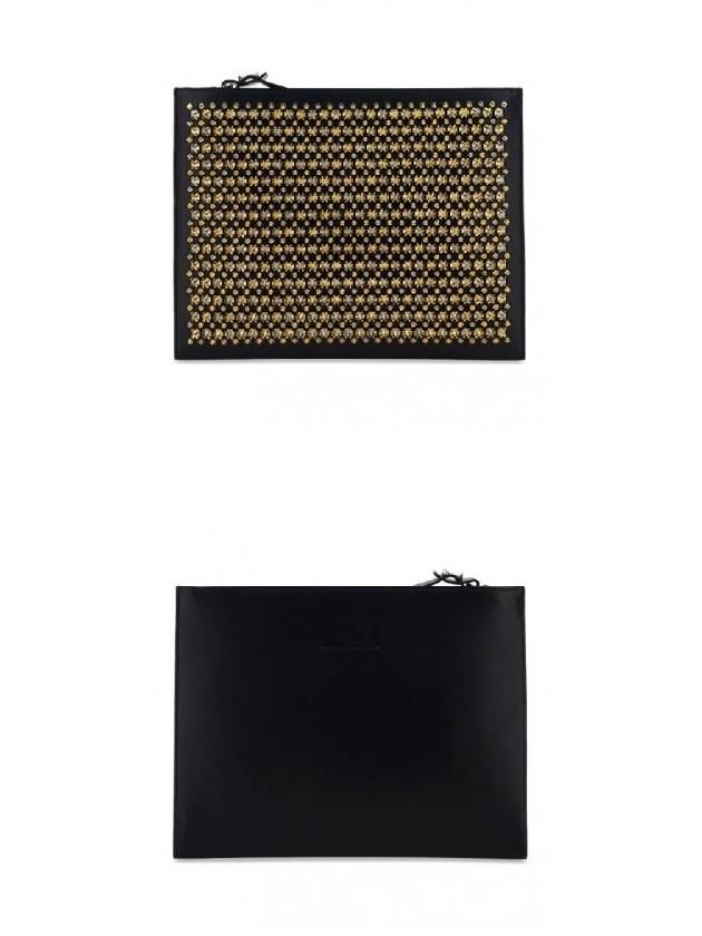 Pif Spike Clutch Bag Black - CHRISTIAN LOUBOUTIN - BALAAN 5