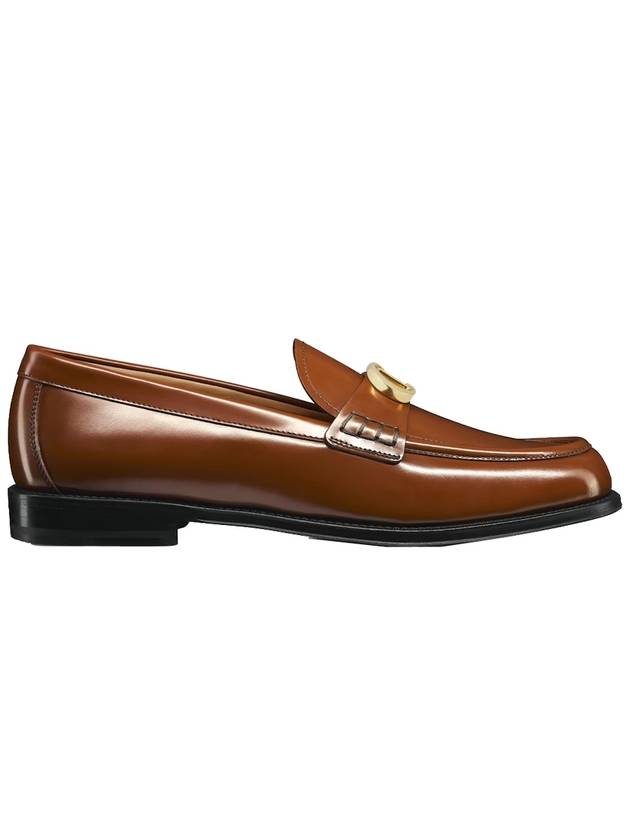 Granville CD Logo Leather Loafers Middle Brown - DIOR - BALAAN 4