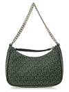 Jet Set Charm Small Nylon Gabardine Shoulder Bag Green - MICHAEL KORS - BALAAN 4