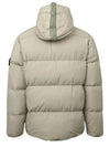 Naslan Light Watro Down Hooded Padding Beige - STONE ISLAND - BALAAN 4