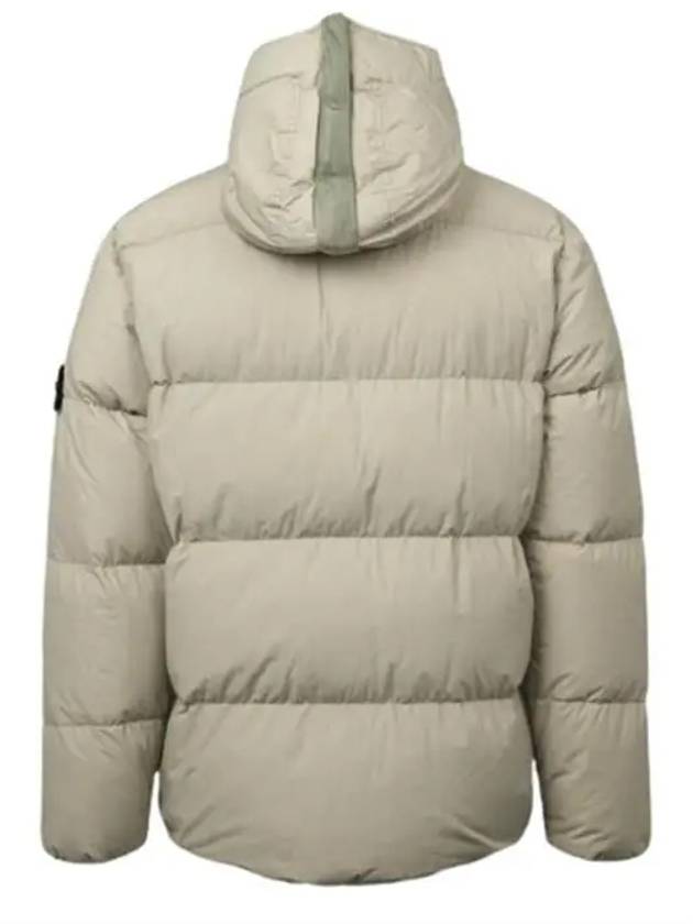 Naslan Light Watro Down Hooded Padding Beige - STONE ISLAND - BALAAN 4