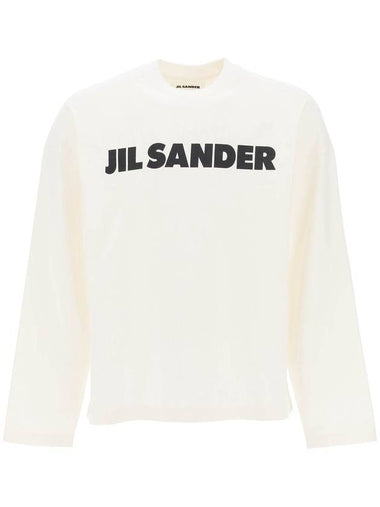 long-sleeved logo t-shirt - JIL SANDER - BALAAN 1