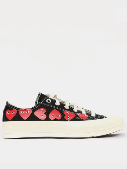 Multi Heart Logo Tailor Sneakers P1K1261 BLACK - COMME DES GARCONS - BALAAN 2