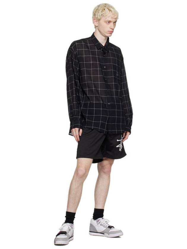 Logo Big Basic Mesh Shorts Black - STUSSY - BALAAN 2