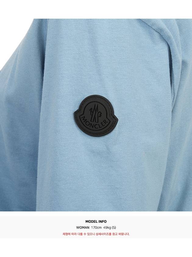 Logo Short Sleeve T-Shirt Blue - MONCLER - BALAAN 10