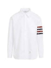 4-bar Oxford Long Sleeves Shirt White - THOM BROWNE - BALAAN 2