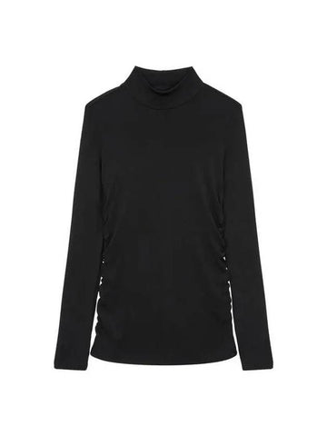 Women s side shirring rayon knit black 270924 - ARMANI EXCHANGE - BALAAN 1