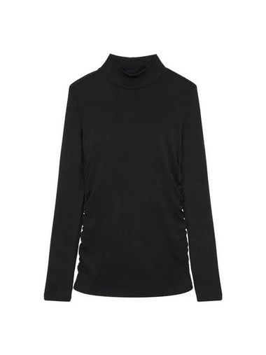 Women s side shirring rayon knit black 270924 - ARMANI EXCHANGE - BALAAN 1