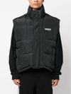 Cocoon Logo Print Padded Vest Black - BALENCIAGA - BALAAN 6