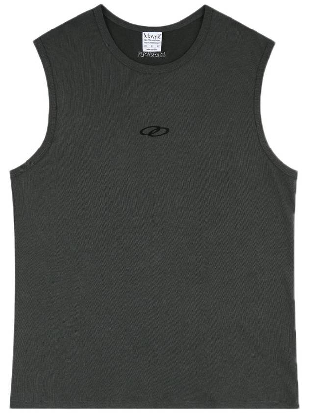 Unisex Cozy Pigment Sleeveless Dark Gray - MAVRK - BALAAN 1