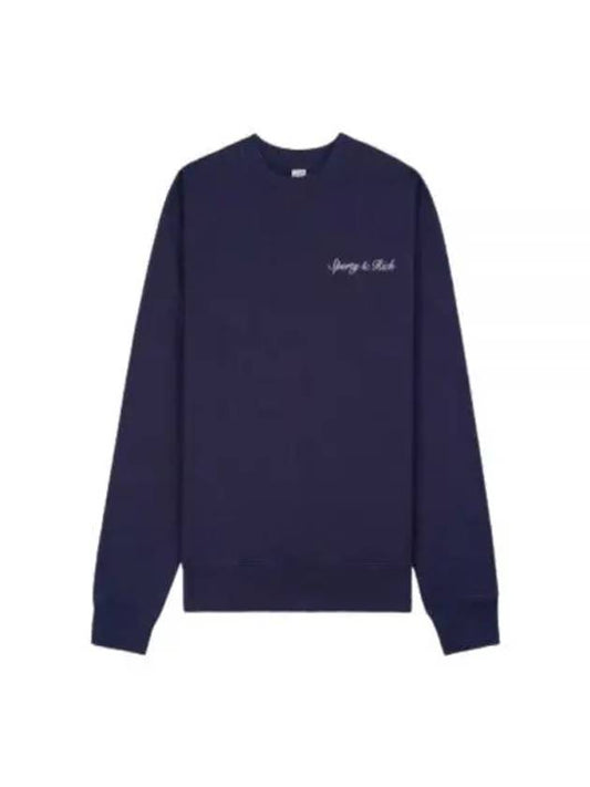 Syracuse Crewneck NavyWhite CRAW2338NA - SPORTY & RICH - BALAAN 1