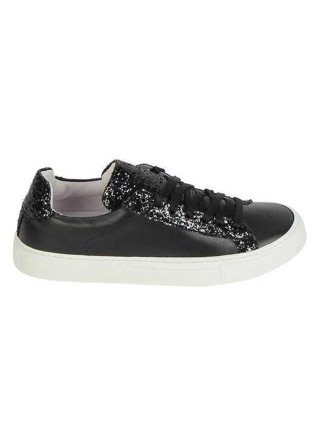 Women's Glitter Low Top Sneakers Black - JOSHUA SANDERS - BALAAN 1