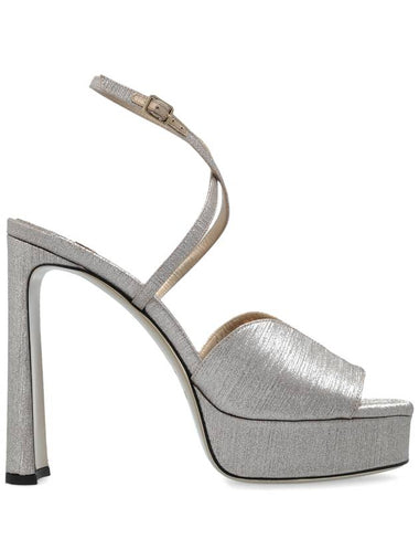 Jimmy Choo Platform Sandals ‘Karli’, Women's, Silver - JIMMY CHOO - BALAAN 1