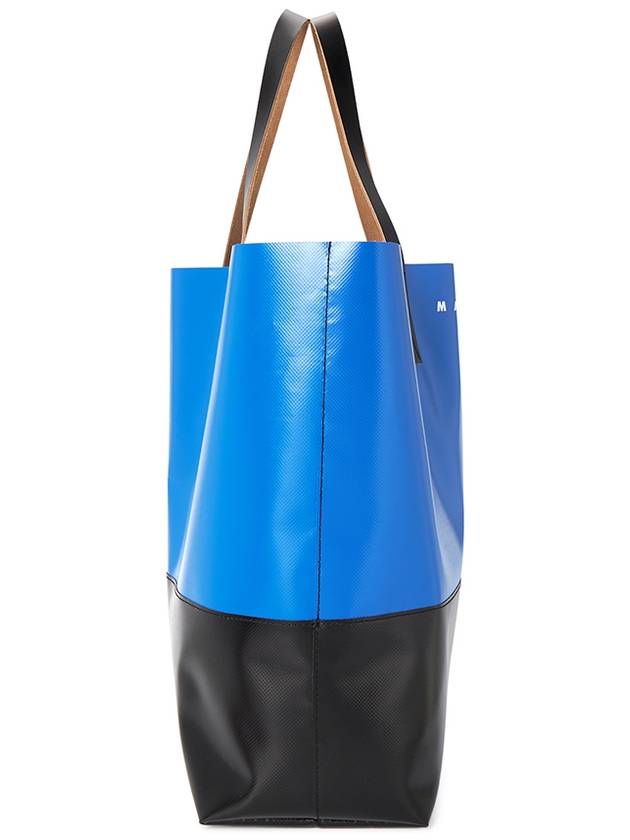 Tribeca Two-Tone Tote Bag Blue - MARNI - BALAAN 4