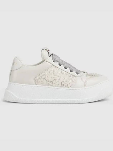 Screener Low Top Sneakers Light Grey - GUCCI - BALAAN 1