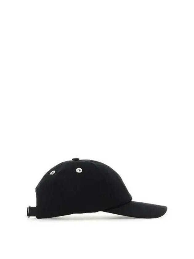 Embroidered Heart Logo Ball Cap Black - AMI - BALAAN 4