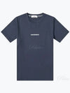 Micro Graphics One Print Short Sleeve T Shirt Navy - STONE ISLAND - BALAAN 2