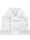 Intreccio Nylon Padding Vest White - BOTTEGA VENETA - BALAAN.