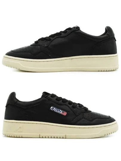 Women's Medalist Goatskin Low Top Sneakers Black - AUTRY - BALAAN 2