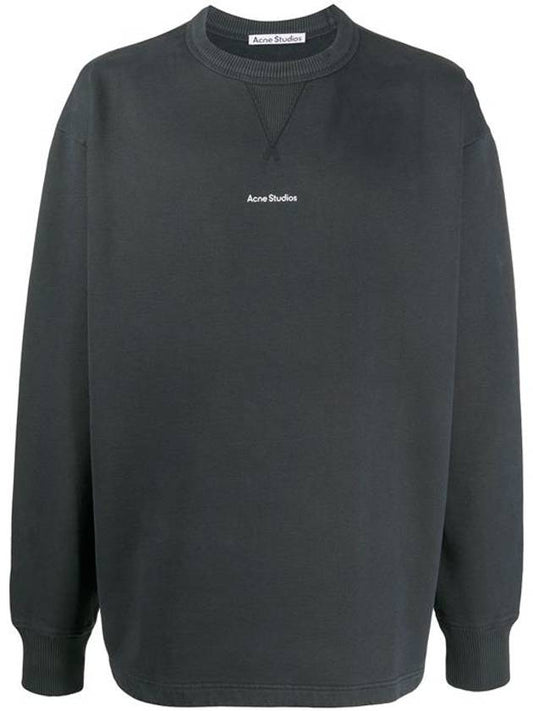 Lettering Logo Sweatshirt Black - ACNE STUDIOS - BALAAN 2