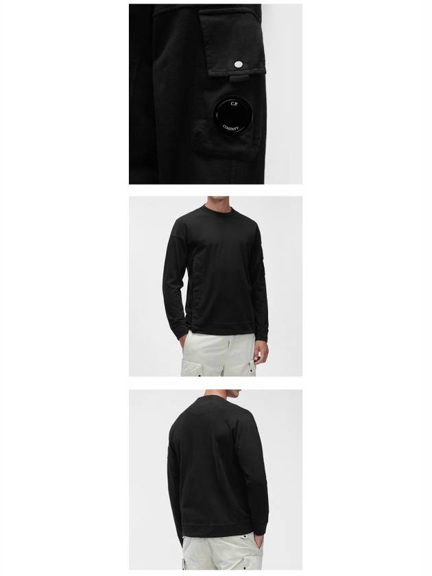 Lens Wappen Sweatshirt Black - CP COMPANY - BALAAN 6