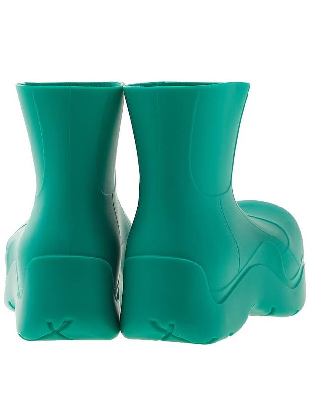 Puddle Rubber Ankle Boots Acid Turquoise - BOTTEGA VENETA - BALAAN.