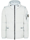 Men's Wappen Patch Crinkle Wraps Padding Light Grey - STONE ISLAND - BALAAN 2