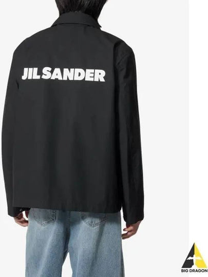 Back Logo Print Jacket Black - JIL SANDER - BALAAN 2