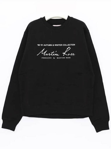 Logo Classic Sweatshirt Men s CMR601 BLACK - MARTINE ROSE - BALAAN 1