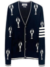 Armband lobster wool cardigan MKC415A 415 - THOM BROWNE - BALAAN 1