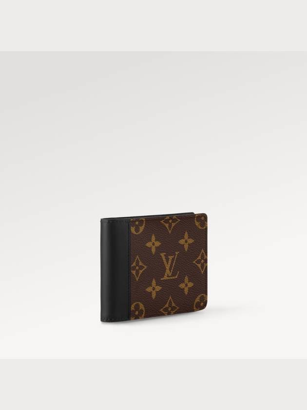 Multiple 2-Fold Bifold Wallet Brown Black - LOUIS VUITTON - BALAAN 4