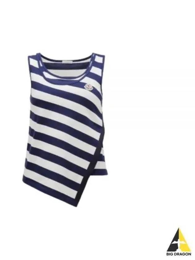 24 8P00004 89AKA F07 Cotton Stripe Sleeveless - MONCLER - BALAAN 1