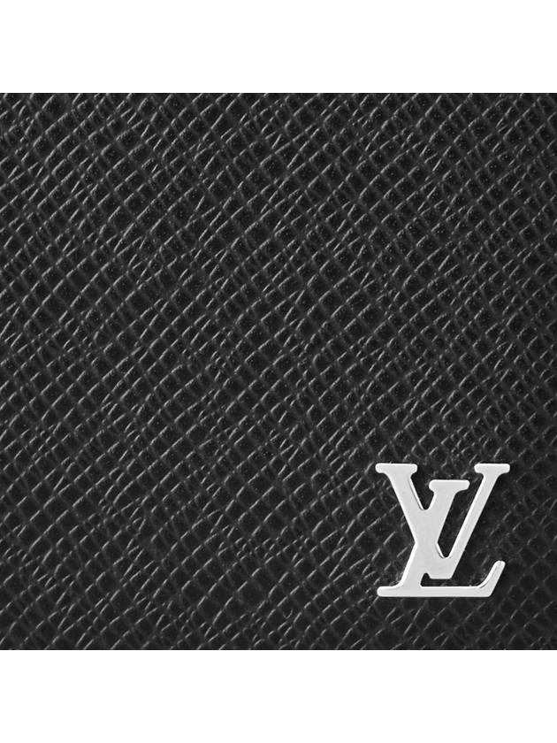 Multiple Taiga Leather Half Wallet Black - LOUIS VUITTON - BALAAN 7