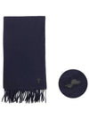 Muffler Scarf USF421AW0059 4011 NAVY BLUE - AMI - BALAAN 2