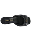 Matelasse Logo Sandals Black 5XX650 88T F0002 - MIU MIU - BALAAN 3
